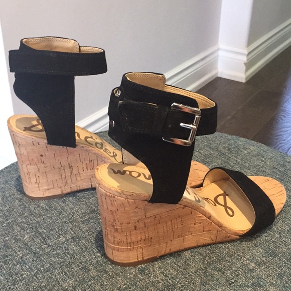 Shoes - Sam Edelman suede and cork wedges - Picture 3 of 3